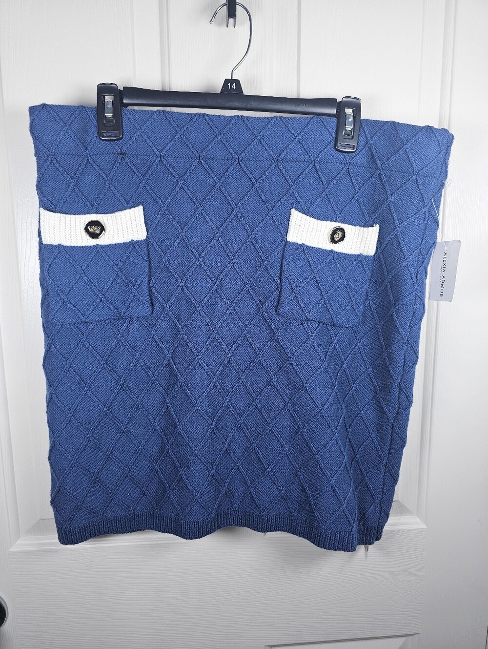 Aexia Admor NWT Bex Fully Knit Mini Skirt With Front Pocket Size XL